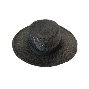 SOLD Janessa Lèon Calla Black Bolero Straw Hat